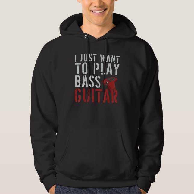Elbasist Basgitarrist Musik    Hoodie (Framsida)