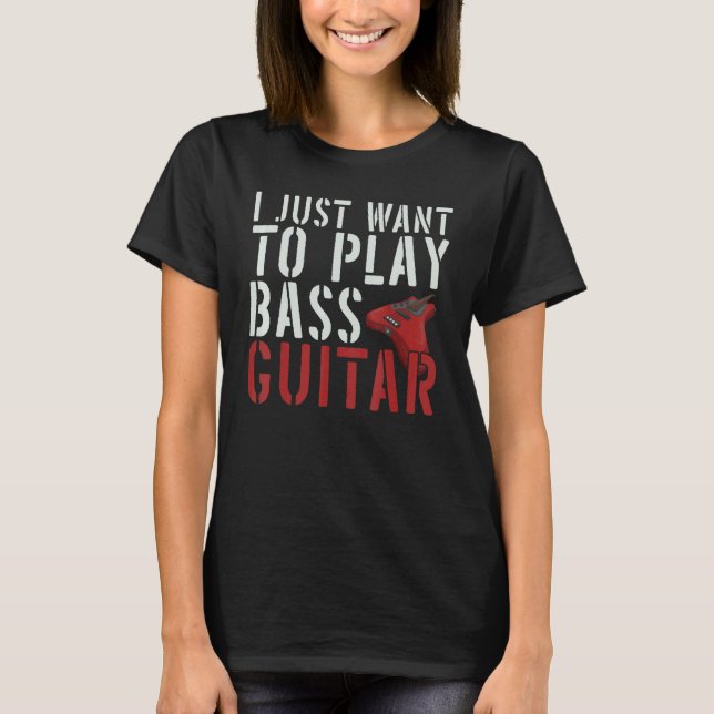 Elbasist Basgitarrist Musik    T Shirt (Framsida)