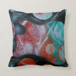 elbaskrickaplanet som spacepainting kudde