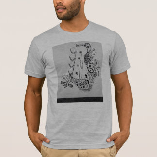 Elbasteckning på manar t-shirt.en tee shirt