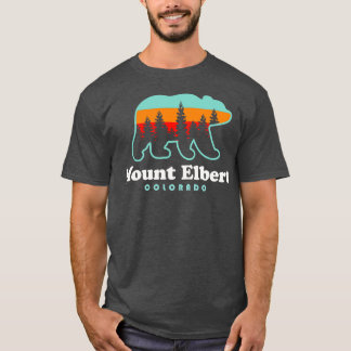 Elbert Colorado Hike Bear Retro T Shirt
