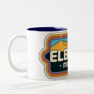 Elberta 70-talet Retro Michigan Vintage Två-Tonad Mugg