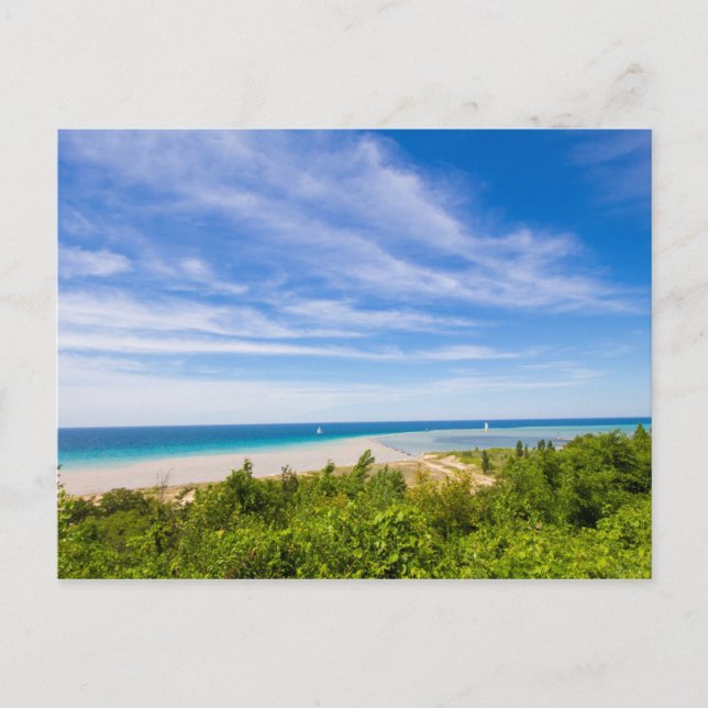 Elberta Beach Overlook, Michigan Vykort (Framsida)