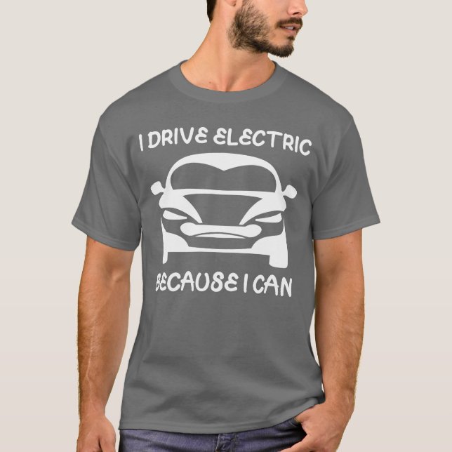 Elbil Elbil Elfordon flicka T Shirt (Framsida)