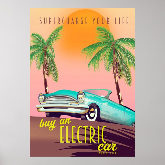 Elbils Vintage-reklam Poster (Framsidan)
