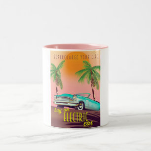 Elbils Vintage-reklam Två-Tonad Mugg