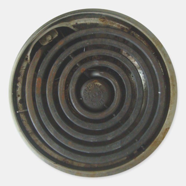 Elbörsbrännare Runt Klistermärke (Framsida)