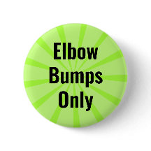 Elbow Bumps No Handshakes Social Avstånd