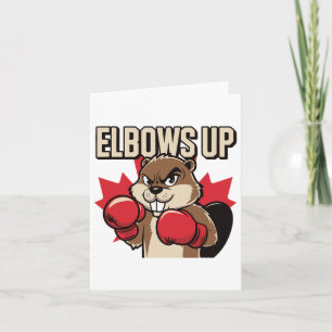 Elbows Up Beaver Boxing Proud Canadian Strong Cana Kort