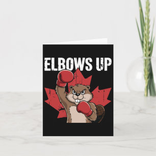 Elbows Up Beaver Boxing Proud Canadian Strong Cana Kort