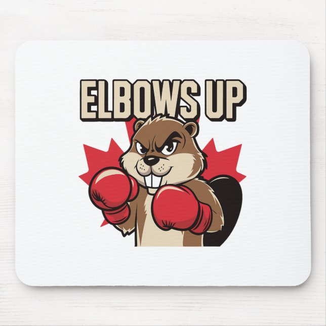 Elbows Up Beaver Boxing Proud Canadian Strong Cana Musmatta (Framsidan)