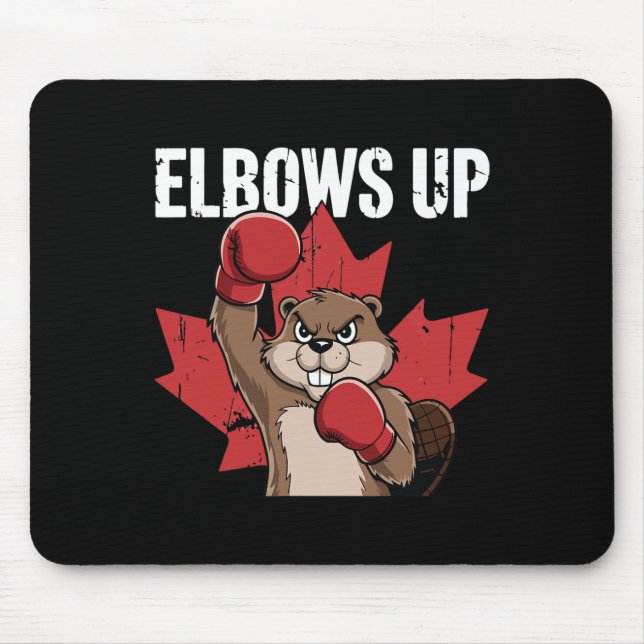 Elbows Up Beaver Boxing Proud Canadian Strong Cana Musmatta (Framsidan)
