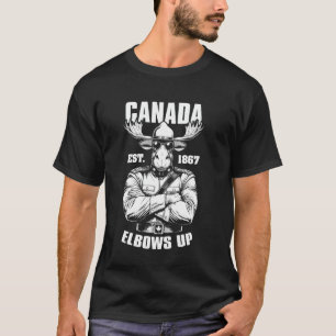 Elbows Up Canada 1867 Funny Canadian Proud Mountie T Shirt