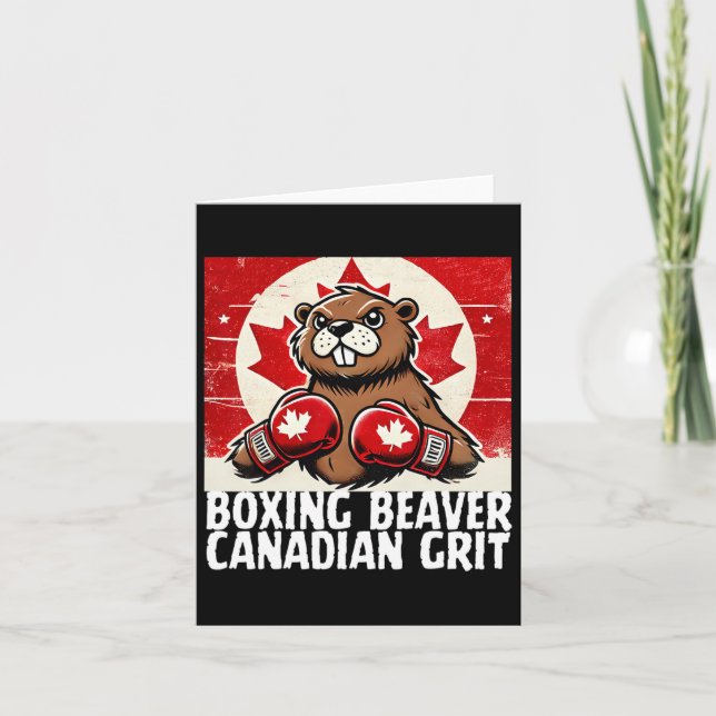 Elbows Up Canada Canadian Counter Tariffs Beaver B Kort (Framsida)