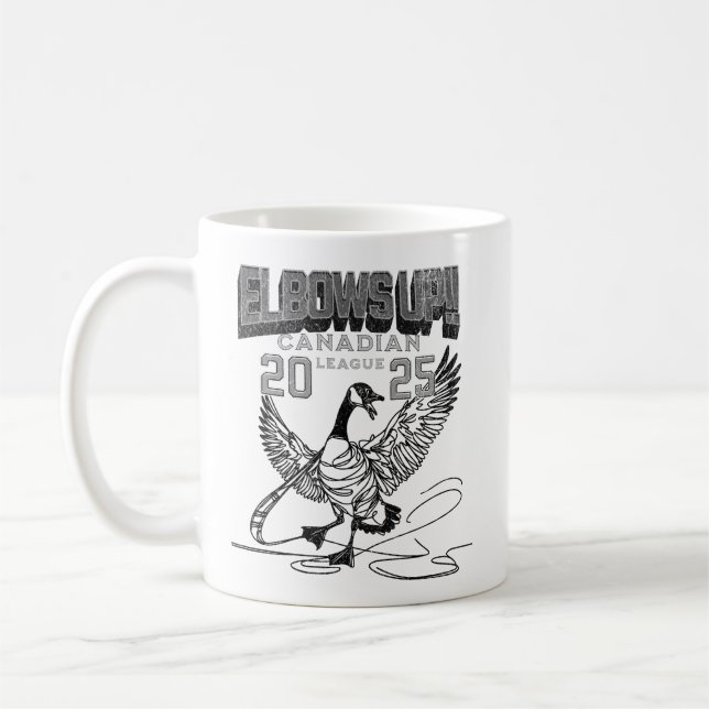 Elbows UP Canada Goose Hockey Culture Kaffemugg (Vänster)