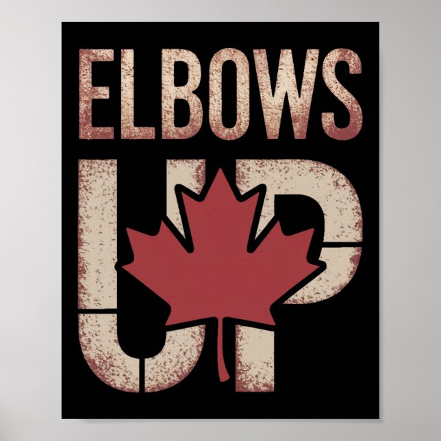 Elbows Up Canada Meme  Poster (Framsidan)