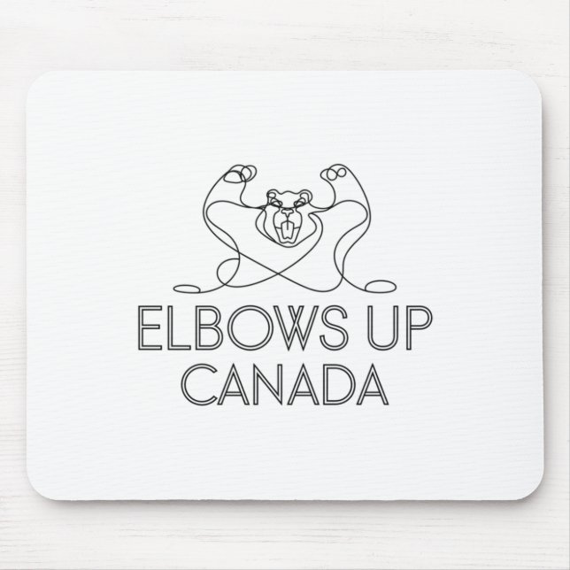 Elbows Up Canada Sticker3 Musmatta (Framsidan)