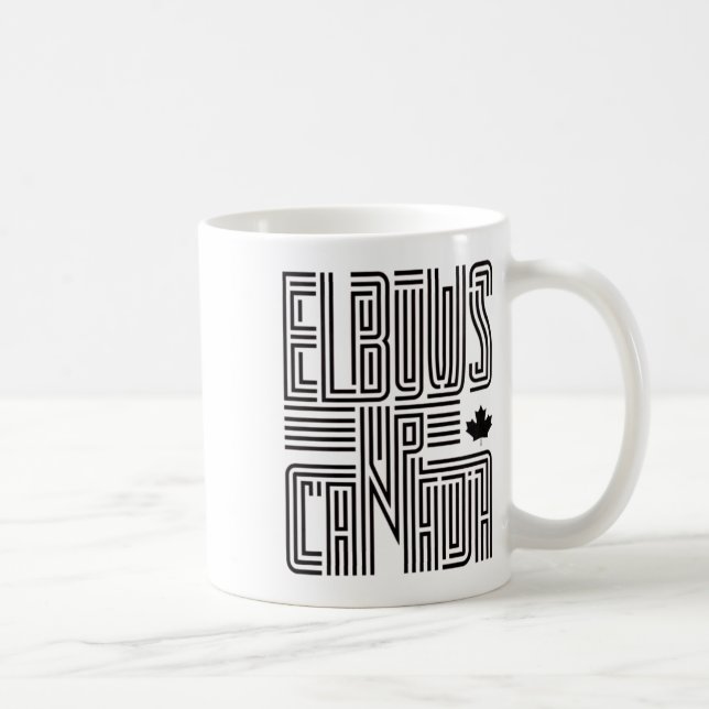 Elbows Up Canada Sticker5 Kaffemugg (Höger)