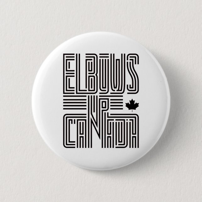 Elbows Up Canada Sticker5 Knapp (Framsida)