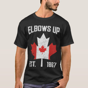 Elbows Up Canada True North Strong Proud Canadian T Shirt