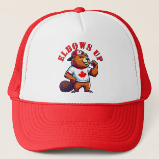 Elbows Up Canadian Beaver Keps