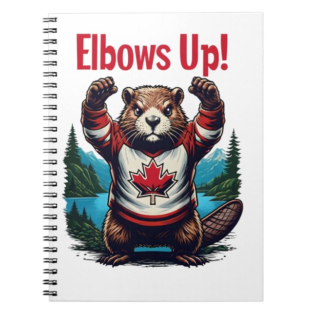 Elbows Up Kanada Anteckningsbok (Framsidan)
