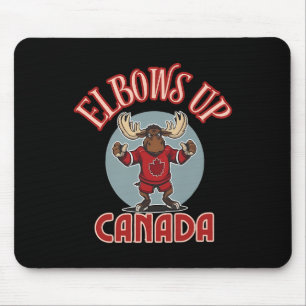 Elbows Up Kanada Defiant Moose Kanada Hockey Tröja Musmatta