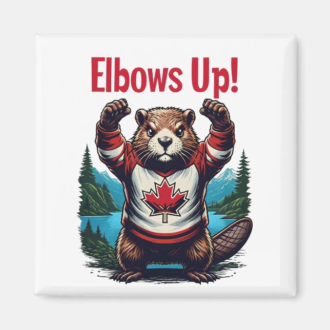 Elbows Up Kanada Magnet (Framsidan)