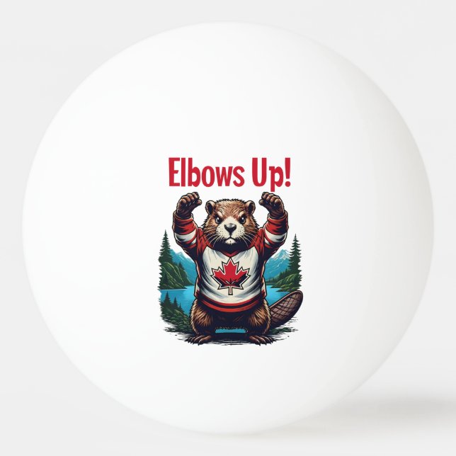 Elbows Up Kanada Pingisboll (Framsidan)