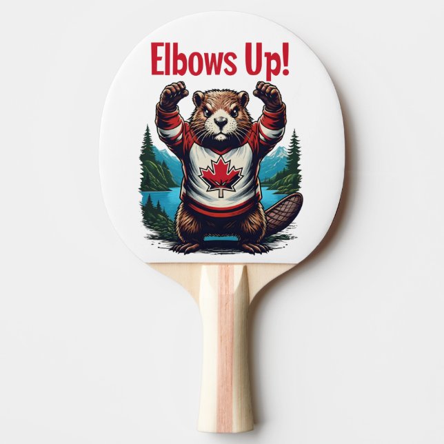 Elbows Up Kanada Pingisracket (Framsidan)