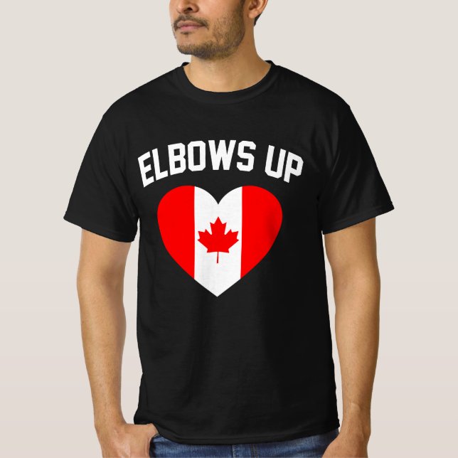 Elbows Up Kanada T Shirt (Framsida)