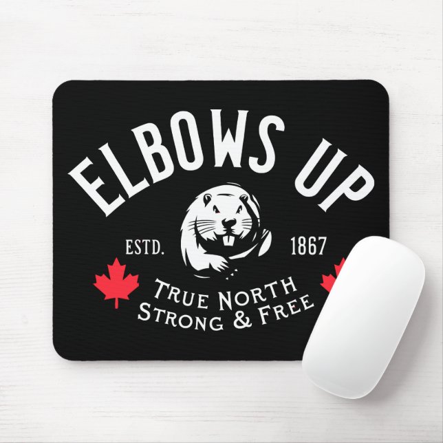 Elbows Up! Mouse Pad Musmatta (Med mus)