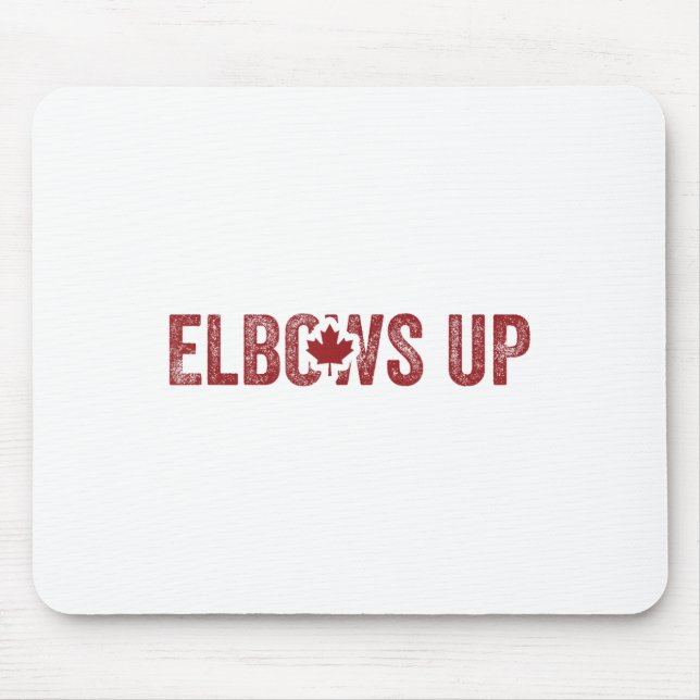 Elbows upp Kanada True North Strong Free Proud Can Musmatta (Framsidan)