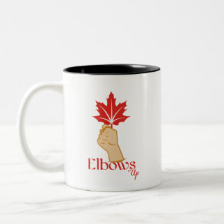 Elbows upp T-Shirt Två-Tonad Mugg