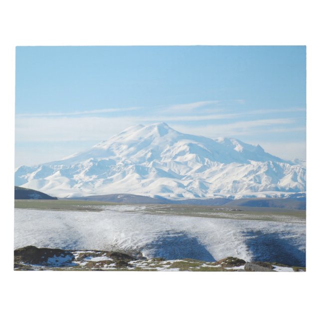 Elbrus-berget (Europas högsta berg) Anteckningsblock (Framsida)