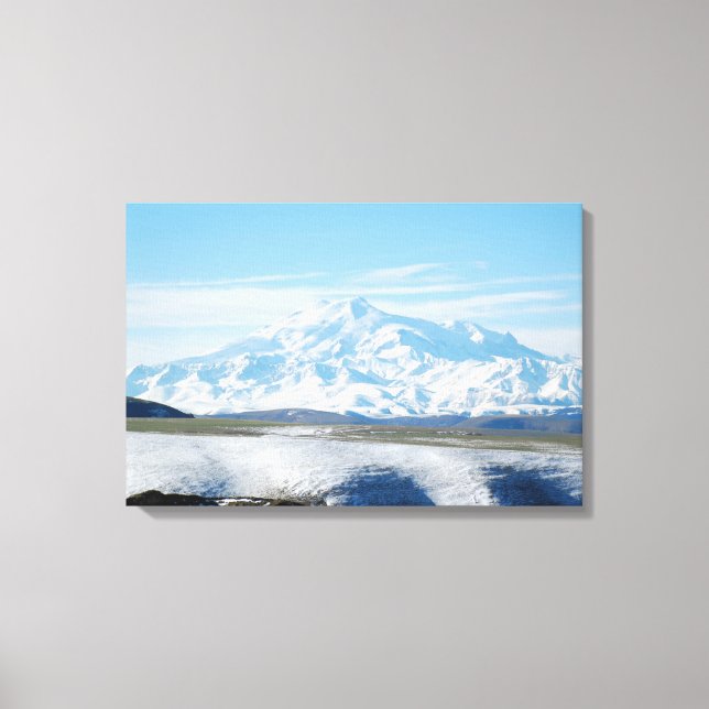 Elbrus-berget (Europas högsta berg) Canvastryck (Framsida)