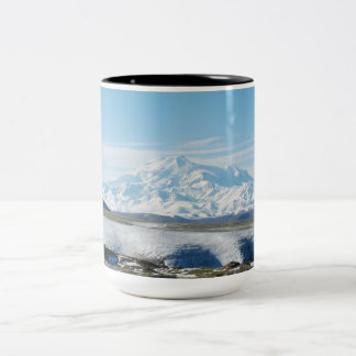 Elbrus-berget (Europas högsta berg) Två-Tonad Mugg