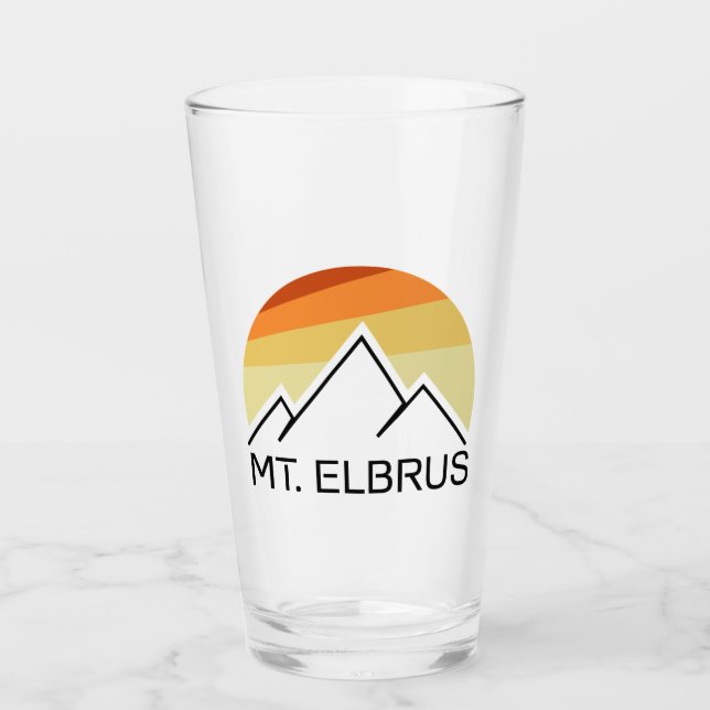 Elbrus Ryssland Retro Glaskopp (Framsida)