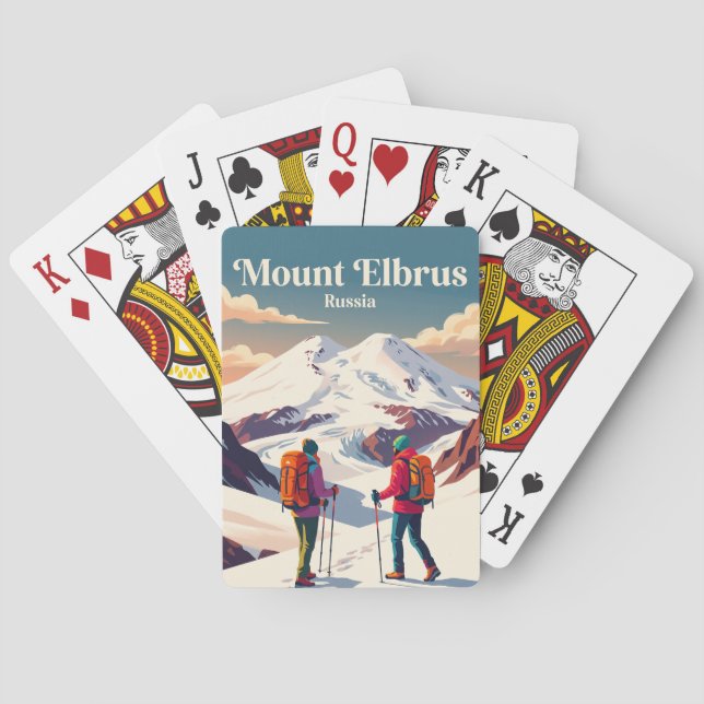 Elbrusberg Ryssland Casinokort (Baksidan)