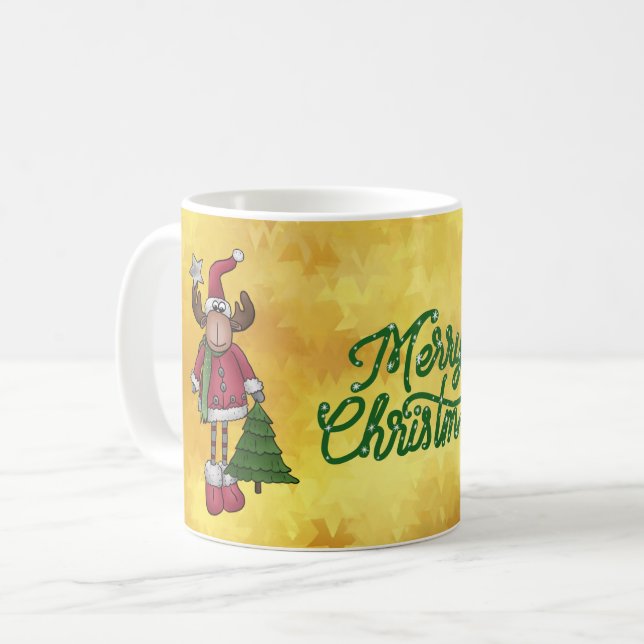 Elch mit Baum  Kaffemugg (Framsida vänster)