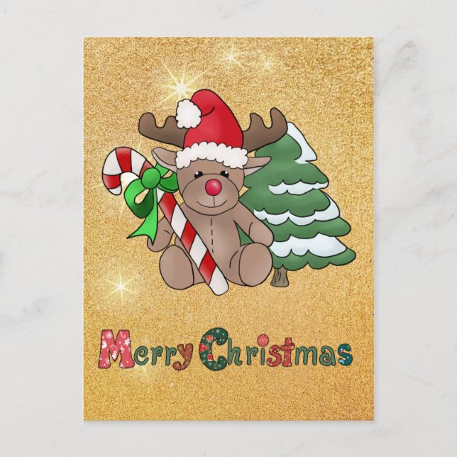 Elch mit Zuckerstange Vykort (Framsida)