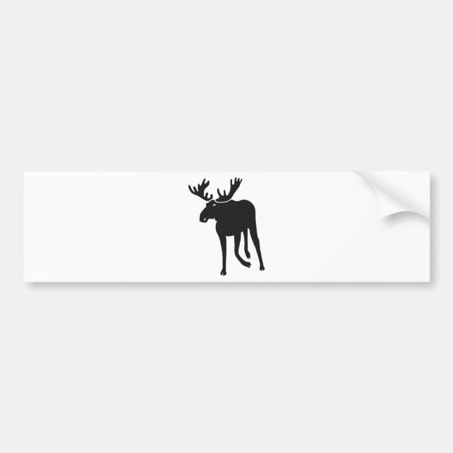 Elch moose elk deer antler sweden bildekal (Framsidan)