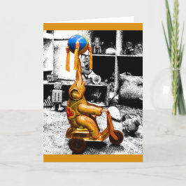 Elchanting Elephant Vintage Leksak Elephant Card Kort