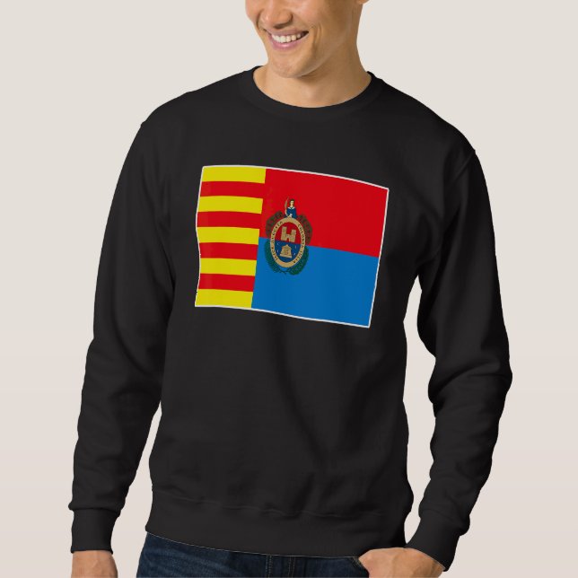 Elche Flagga Nationell Stolthet Minnessak Lång Ärmad Tröja (Framsida)