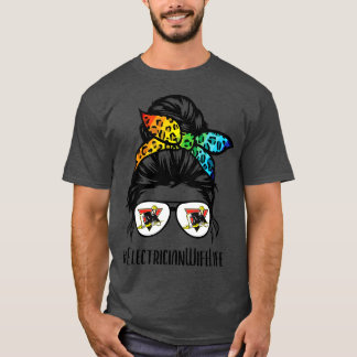 Elcian Wife livsnödvändiga bon-hårglasögon T Shirt