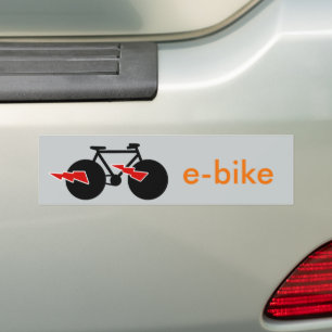 elcykel e-cykel bildekal