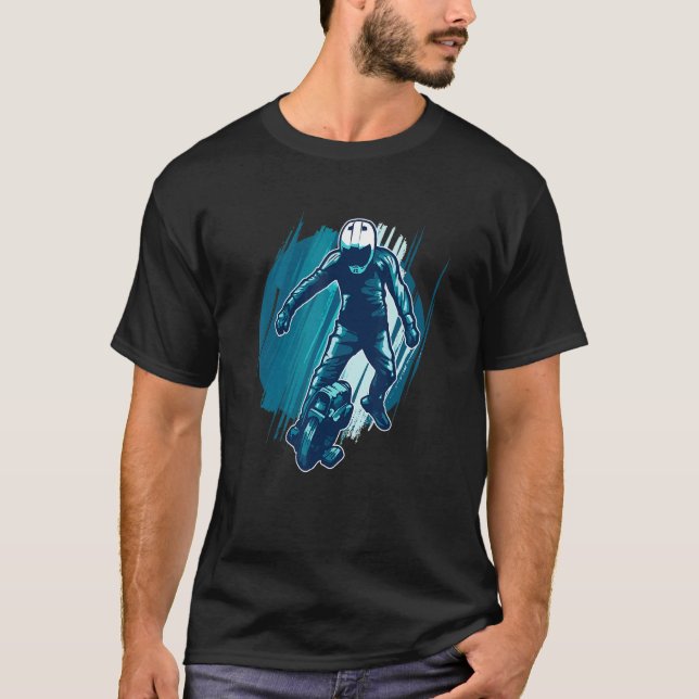 Elcykelskridskoåkare T Shirt (Framsida)