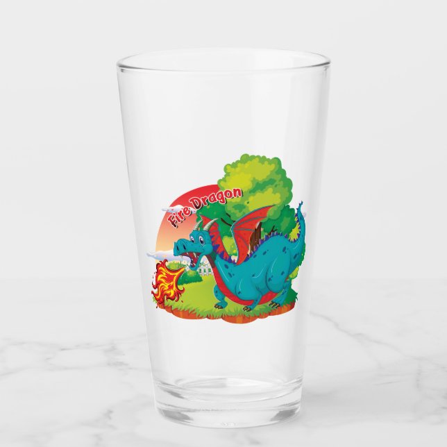 Eld Drake Dricksglas Glaskopp (Framsida)