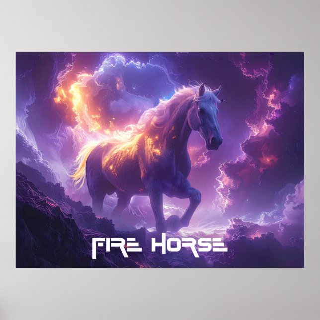 ELD HÄST - SHENG XIAO POSTER (Framsidan)