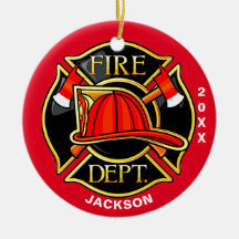 Eld och Rädding Emblem Red Ceramic Ornamic